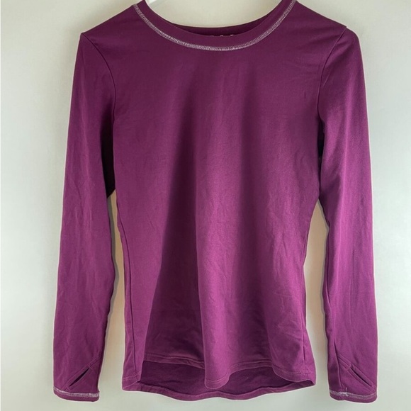 Climate Right by cuddle duds purple top - Picture 1 of 4